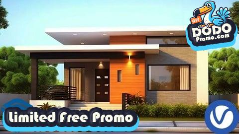 [Free Promo] 3Bedrom Bungalow SketchUp from basic to advance Free version