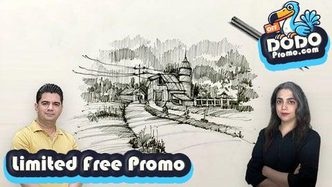 [Free Promo] Architectural Sketching for Beginners–Freehand Drawing