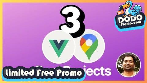 [Free Promo] Vue JS & Google Maps API: Build 3 Location-Based Web Apps