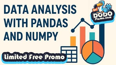 [Free Promo] Data Analysis with Pandas & NumPy