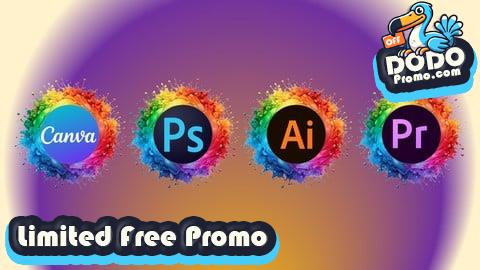 [Free Promo] Graphics Design: Canva Photoshop, Illustrator & Premier Pro