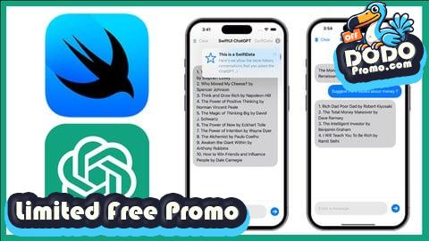 [Free Promo] Mastering SwiftUI Chat Apps with ChatGPT, SwiftData & TipKit