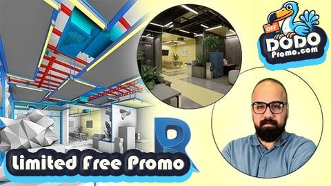 [Free Promo] Revit Industrial Office- Interior Design- Structural and MEP