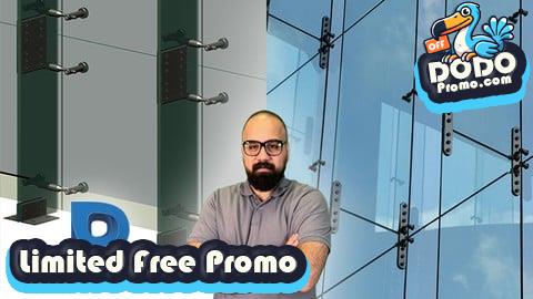 [Free Promo] Revit Parametric Family- Glass Panel & Fin Connection Design