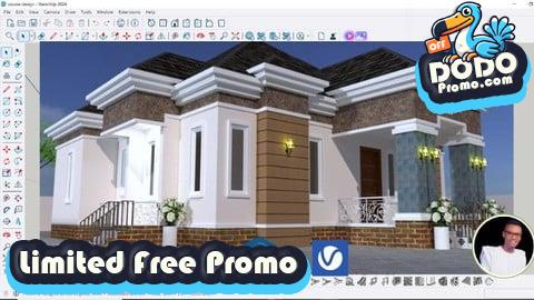 [Free Promo] Super 3bedoom SketchUp Pro From Basic To Advance Level